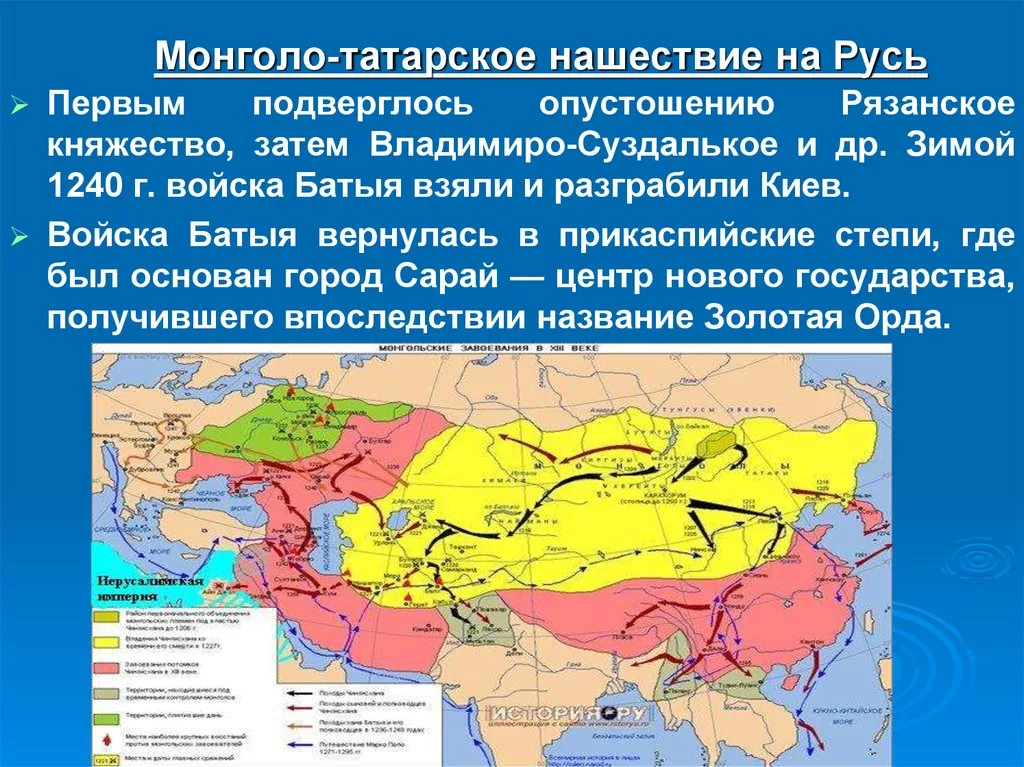 Карта завоевания Руси монголами 13 век. Империя Чингисхана и Нашествие монголо-татар на Русь. Монгольское Нашествие на Русь монгольские завоевания. Завоевание Руси монголо-татарами карта.