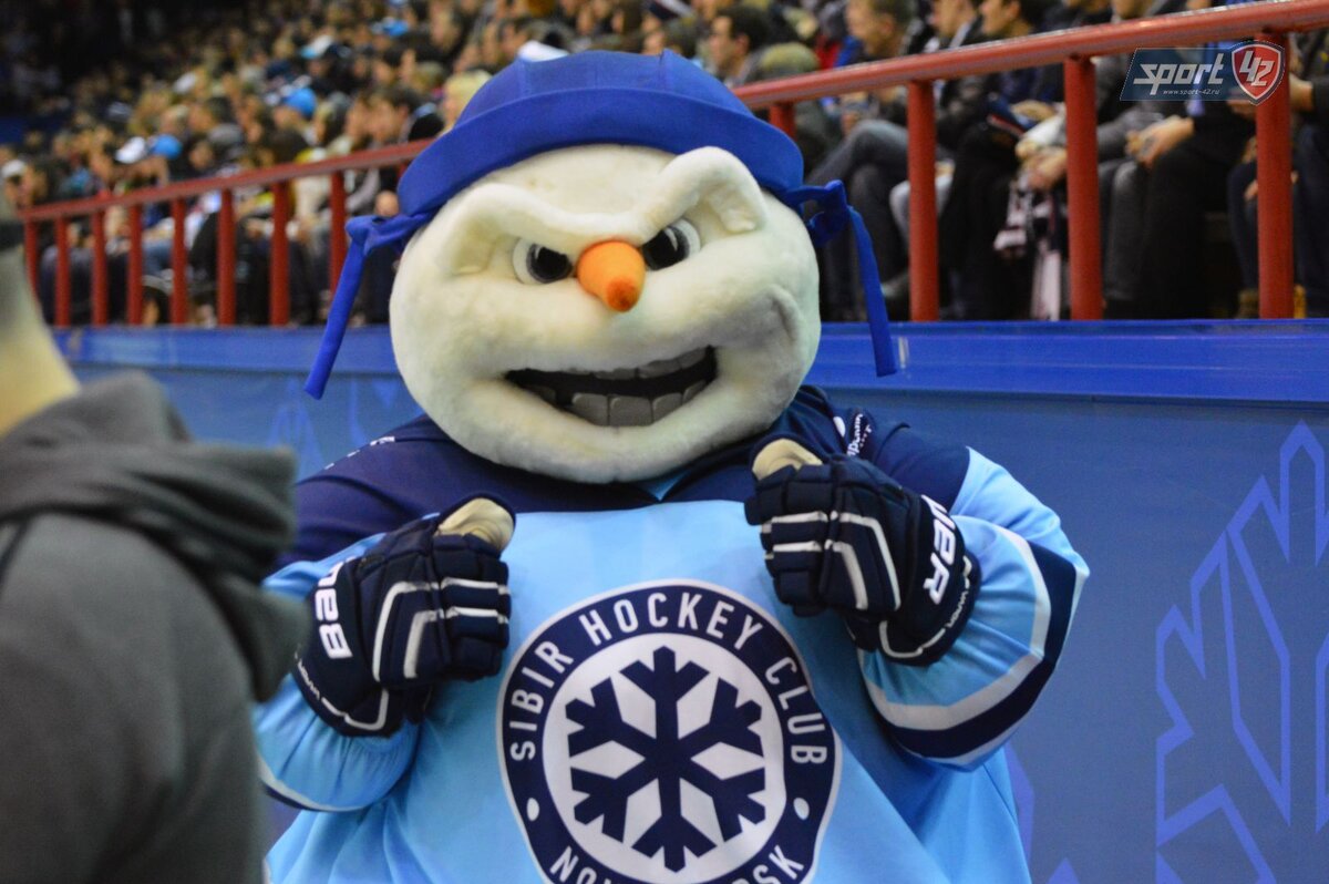 мой соперник играет в форме "канадиенс", но рассказ о команде "сибирь" логичнее сопроводить её талисманом 