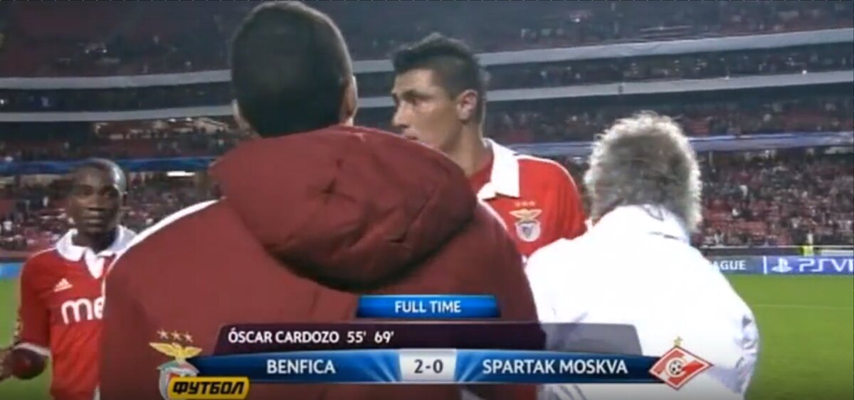 C "Бенфикой" у всех российских клубов получается не очень. У "Спартака" крайний раз была встреча в 2012 в группе Лиги Чемпионов: 2-1 (дома) и 0-2 (в гостях).