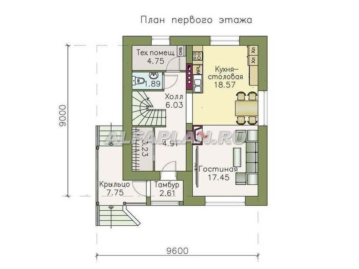 Проекты домов «Оптима» - одна компактная планировка и 3 варианта решения  фасадов | Популярные проекты домов Альфаплан | Дзен