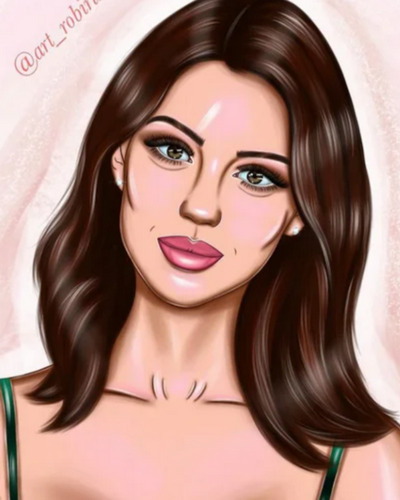 Моя работа по обводке ДО того, как я стала изучать построение