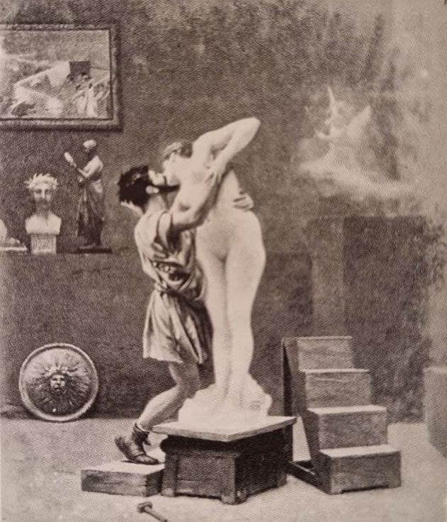 Жан-Леон Жером - "Пигмалион и Галатея" (ок. 1890) (пропала из Гатчинского дворца)