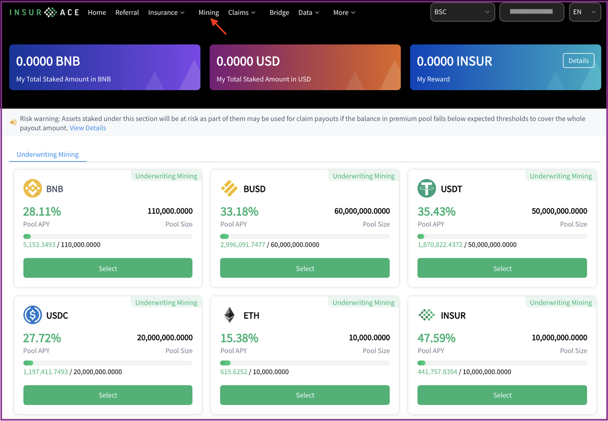 InsurAce платформа страхования,  defi. 2, часть.