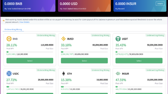 InsurAce платформа страхования,  defi. 2, часть.