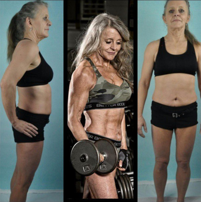 Фигуре и кубикам этой 63 летней спортсменки Лиз Чалифо, завидуют более молодые женщины