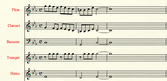 Вступление духовых