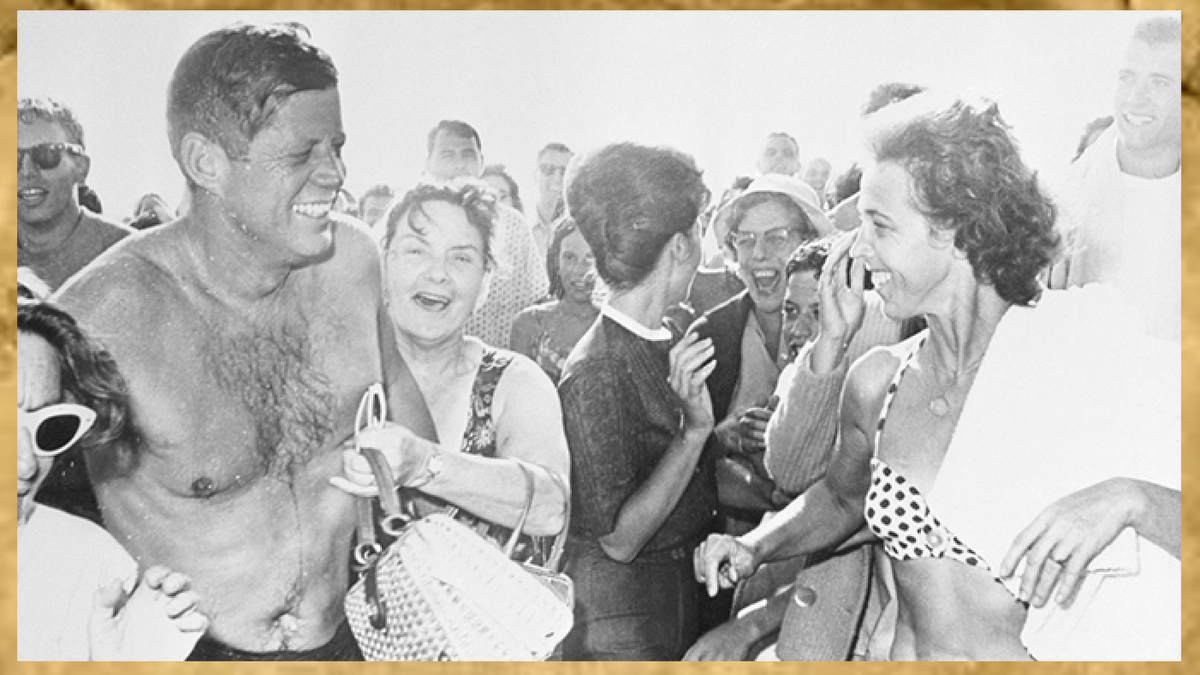 Кеннеди на пляже. Фото: GETTY.