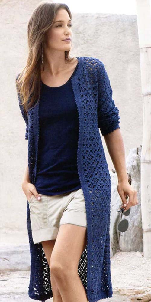 Ажурный Кардиган