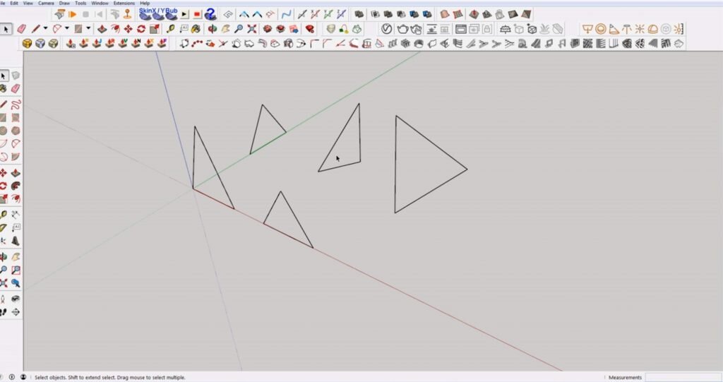 Грани в скетчап. Make face Sketchup.