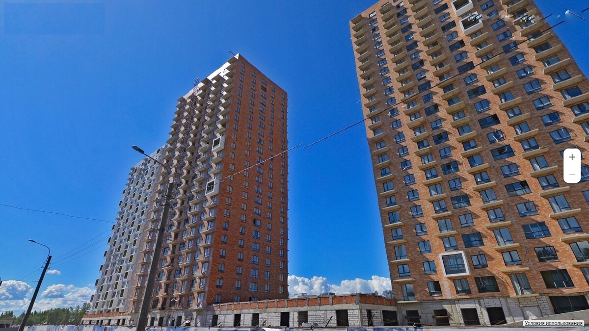 1. Строящийся район на окраине города