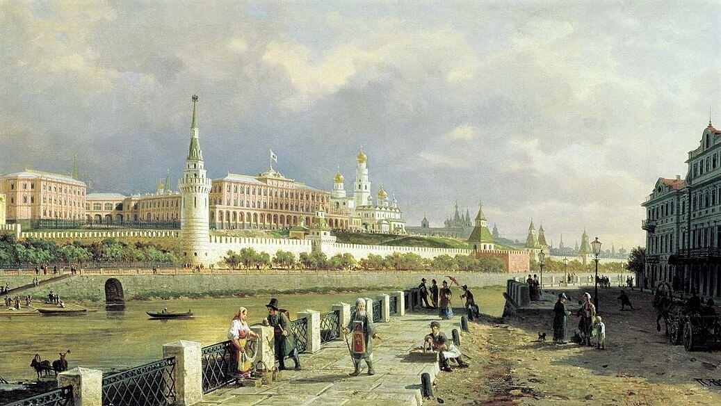ПЕТР ВЕРЕЩАГИН. ВИД МОСКОВСКОГО КРЕМЛЯ. 1879. ЯРОСЛАВСКИЙ ХУДОЖЕСТВЕННЫЙ МУЗЕЙ, ЯРОСЛАВЛЬ