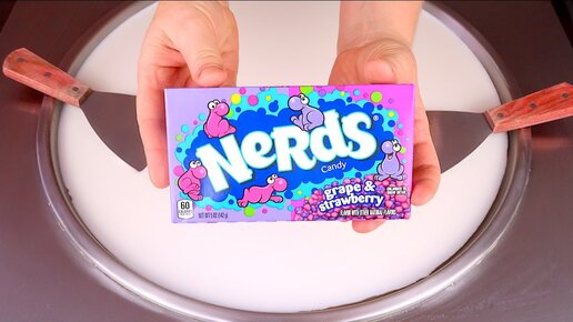 ASMR Nerds Ice Cream Rolls Странно сытное жареное мороженое 108МАМАТВ