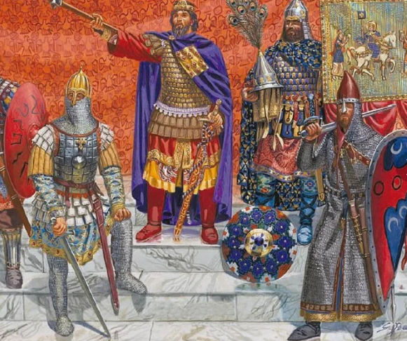 Русо-варяжская гвардия в Царьграде. Источник: Яндекс-картинки.