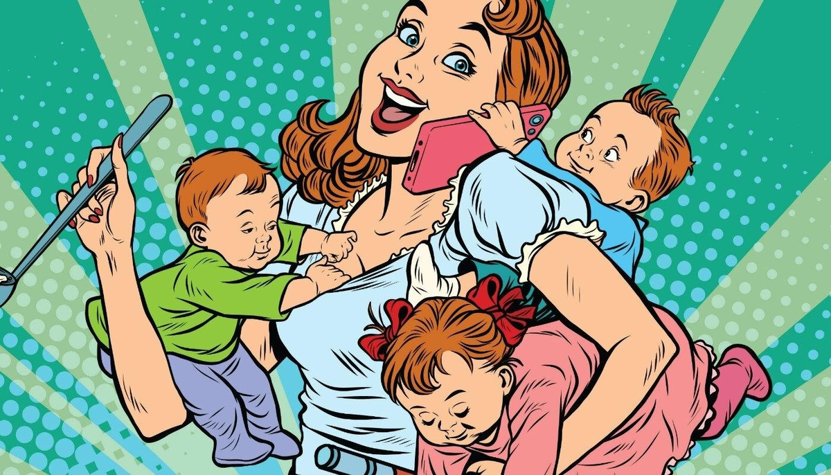 Мелкие детишки требуют от мамы ого-го какую силу воли.