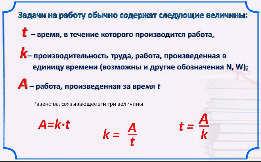 Объем время. Задачи на работу формулы. Формулы для решения задач на производительность. Как решать задачи на производительность. Как решаются задачи на работу.