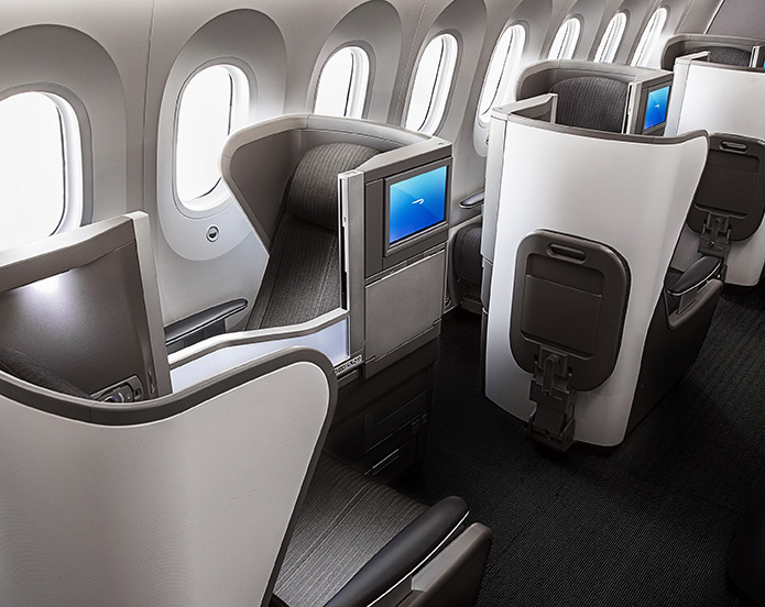 Салон Вoeing 788 (Dreamliner) British Airways