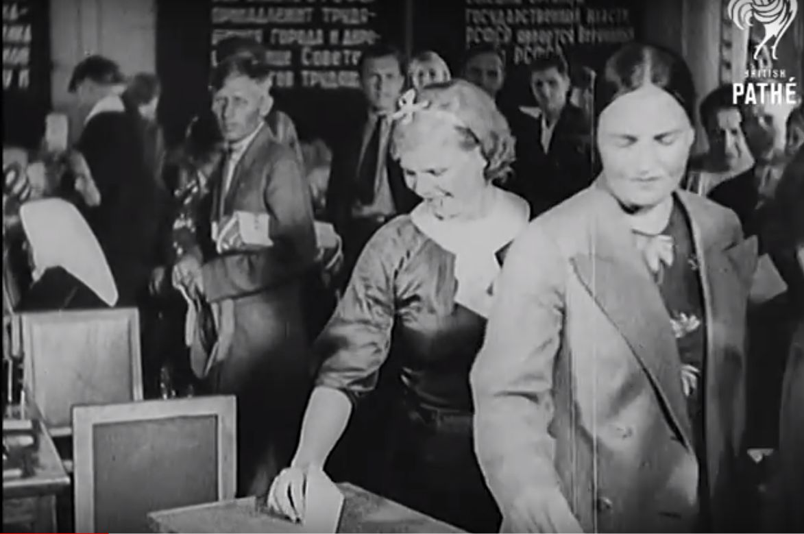 Из коллекции British Pathé о выборах 1938 года