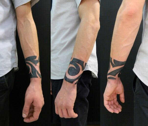 Татуировки в виде браслета: женские, мужские, на руке и ноге