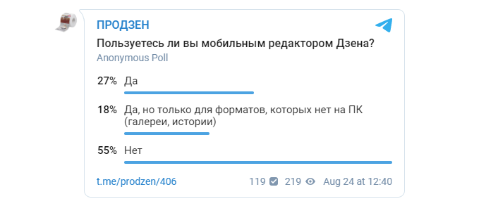Довольно много авторов пользуется мобильным редактором. Пусть даже не все.