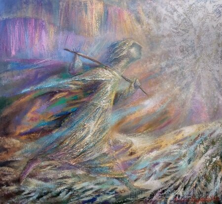 Художник Сергей Лаушкин, "Идущий"