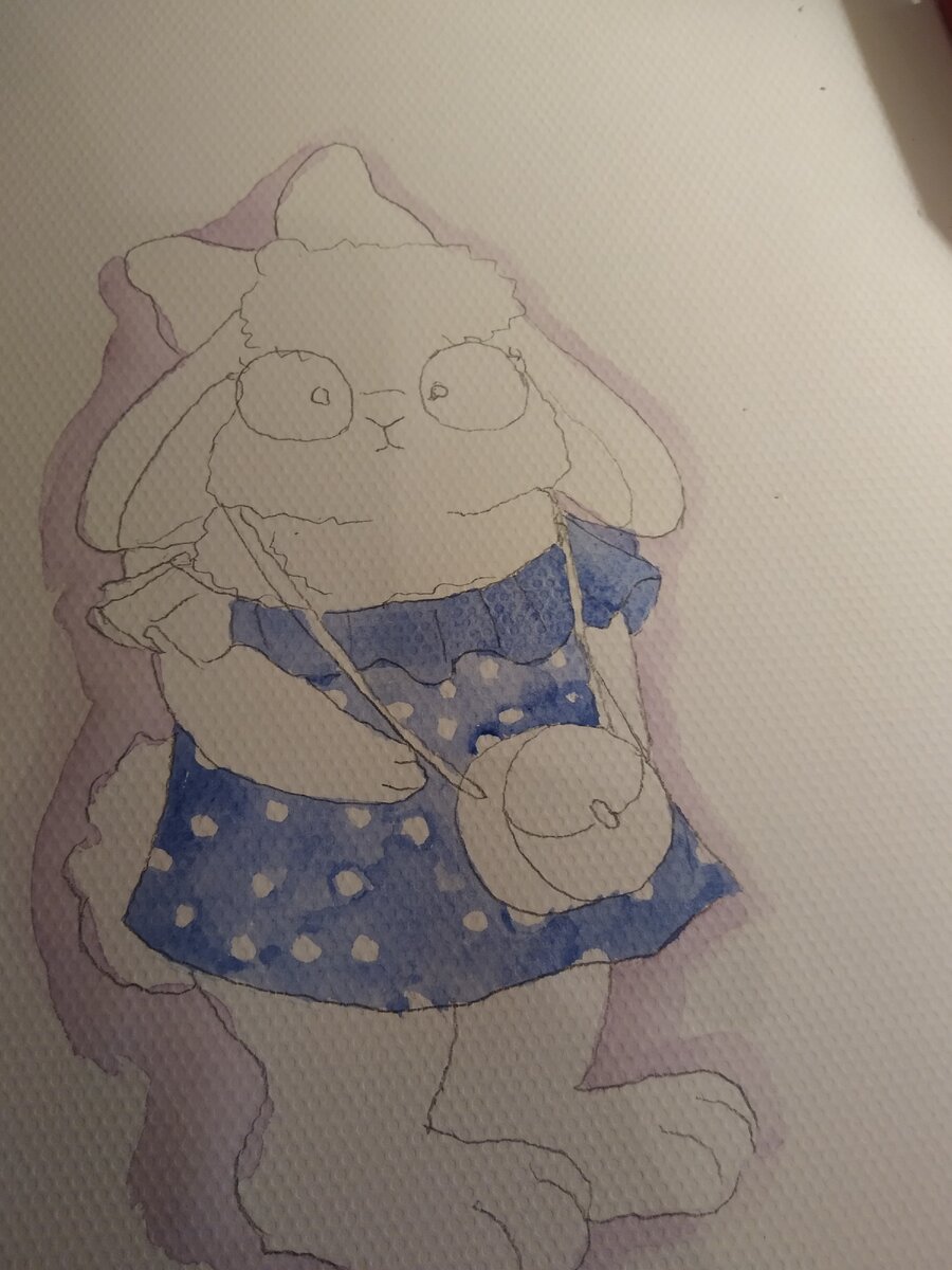 Синий горошек самое то.