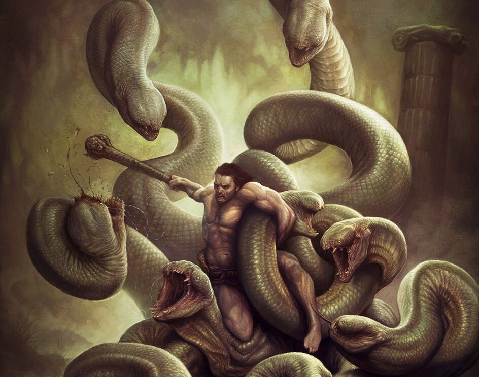 Убийство лернейской Гидры — второй подвиг Геракла.