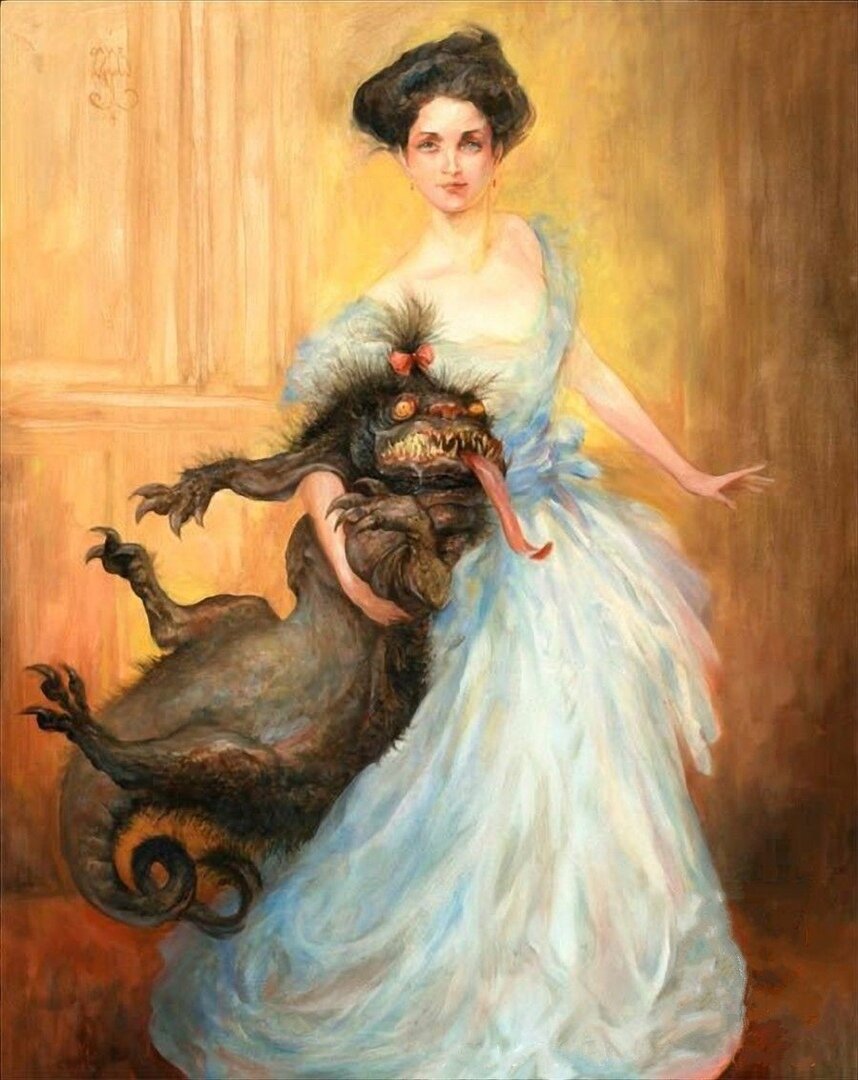 Омар Райан. Серия работ о девочках и монстрах