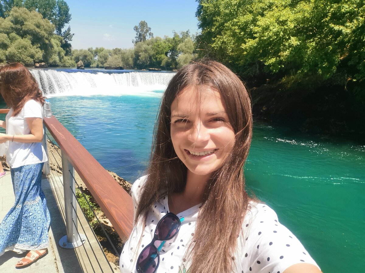 Хорошее место - водопад в Манавгате. Фото на телефон