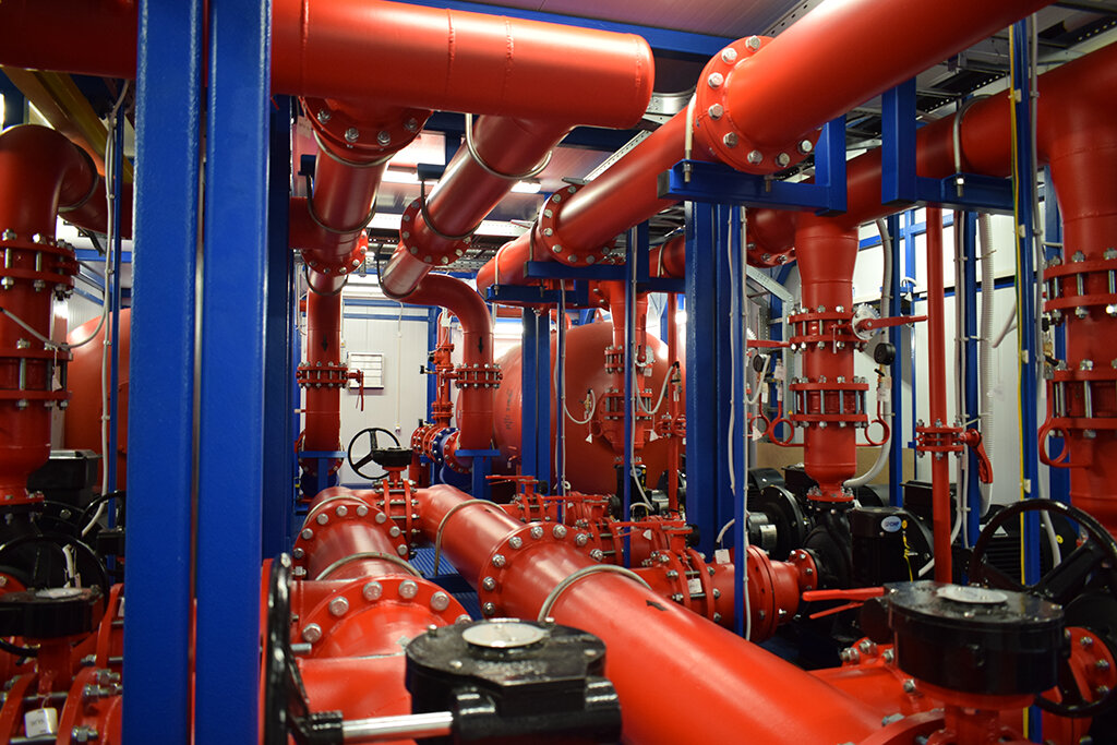Насосная станция водяного и пенного пожаротушения