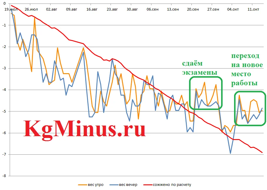 Похудение на дефиците калорий за 3 месяца
