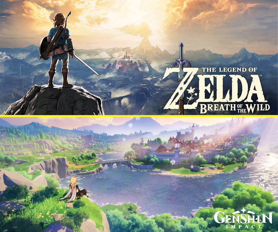 Как Genshin Impact плагиатит Zelda Breath of the Wild Александэр из
