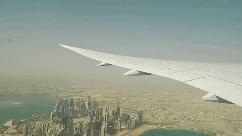 Вид на Доху-популярную точку при стыковочных рейсах