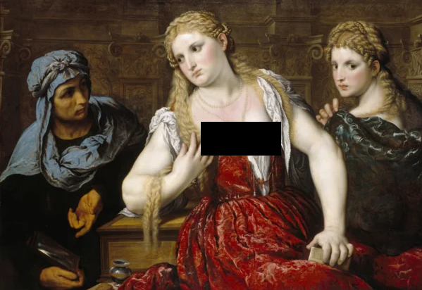 Туалет венецианских куртизанок", Парис Бордоне 