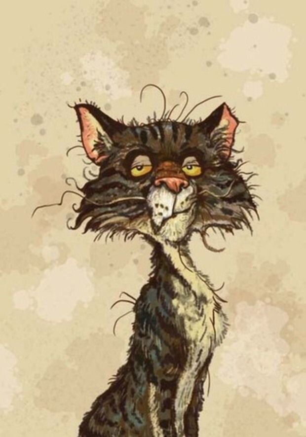 Немытый и блохастый, но на сцене он - звезда. Рисунок взят из открытых источников