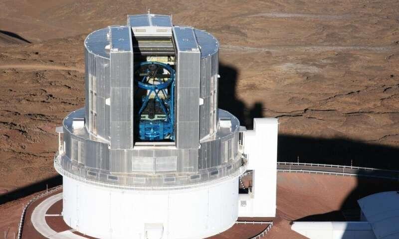 Телескоп "Субару" на вершине горы Маунакеа, Гавайи. Фотография: Национальная астрономическая обсерватория Японии (NAOJ).