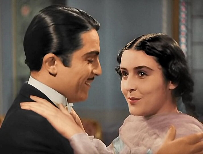 Фильм "Аршин мал алан"Рашид Бейбутов и Лейла Бадирбейли (Джеванширова), 1945