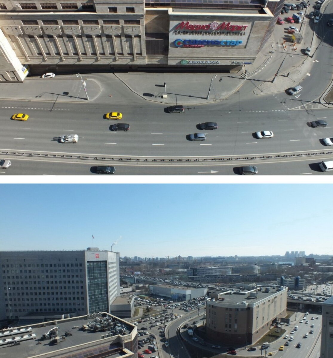 Вид с последнего этажа.
Фото с сайта: megabaz.ru