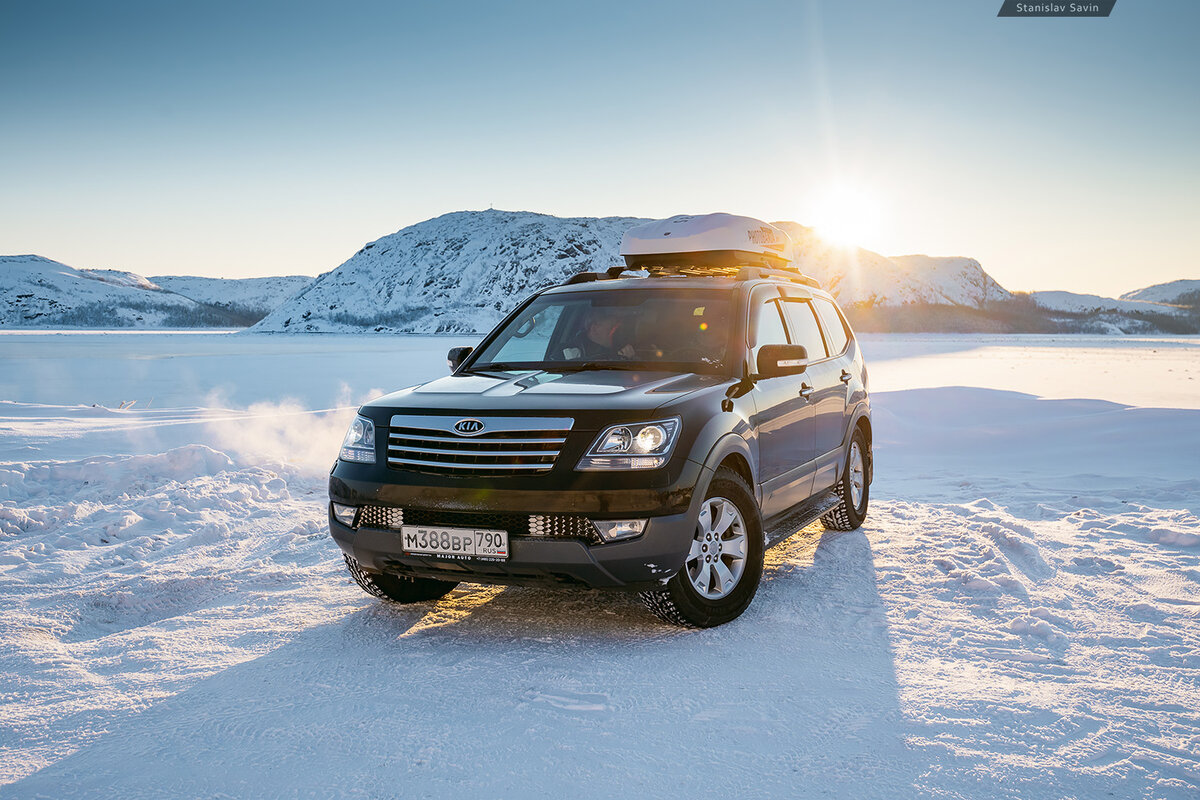 Моя машина на берегу Баренцева моря