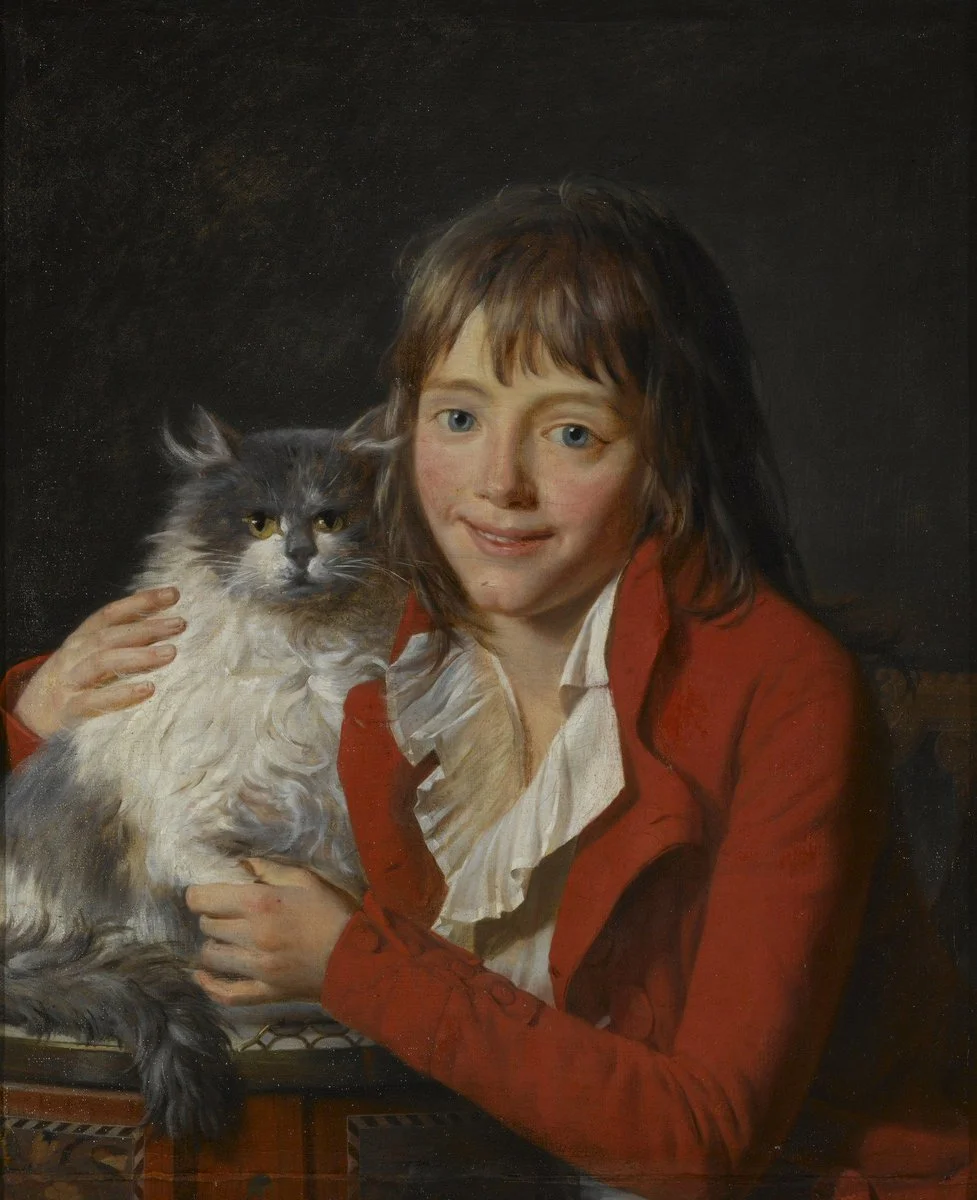 18 с котом. Жан Франсуа Гарнере 1755-1837. Амбруаз Луи Гарнере. Ренуар мальчик с кошкой. Жан Гарнере картины