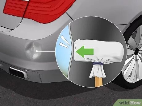 Как выпремить вмятину на автомобиле