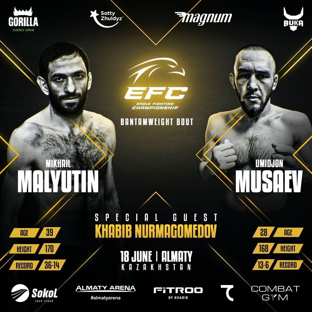 Михаил Малютин VS Умиджон Мусаев