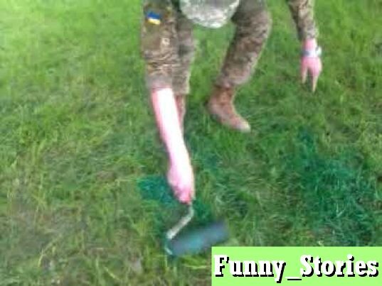 Покрас травы в натуральный цвет