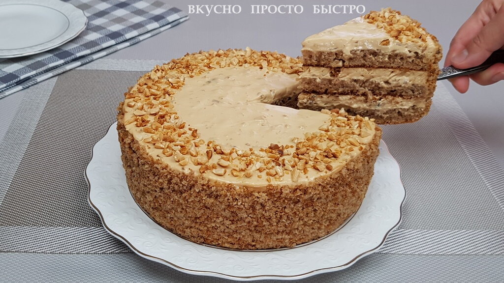 Ореховые коржи для торта на сковороде - рецепт на канале Вкусно Просто Быстро