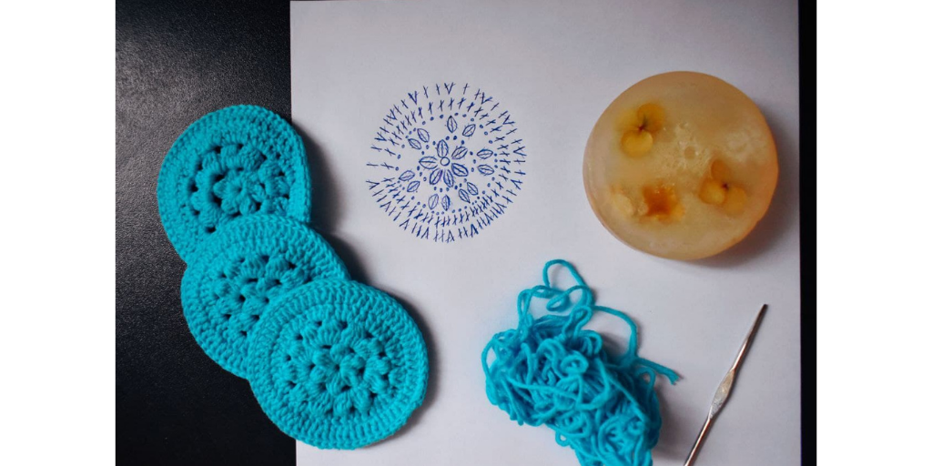 Схема вязания хлопковых спонжиков