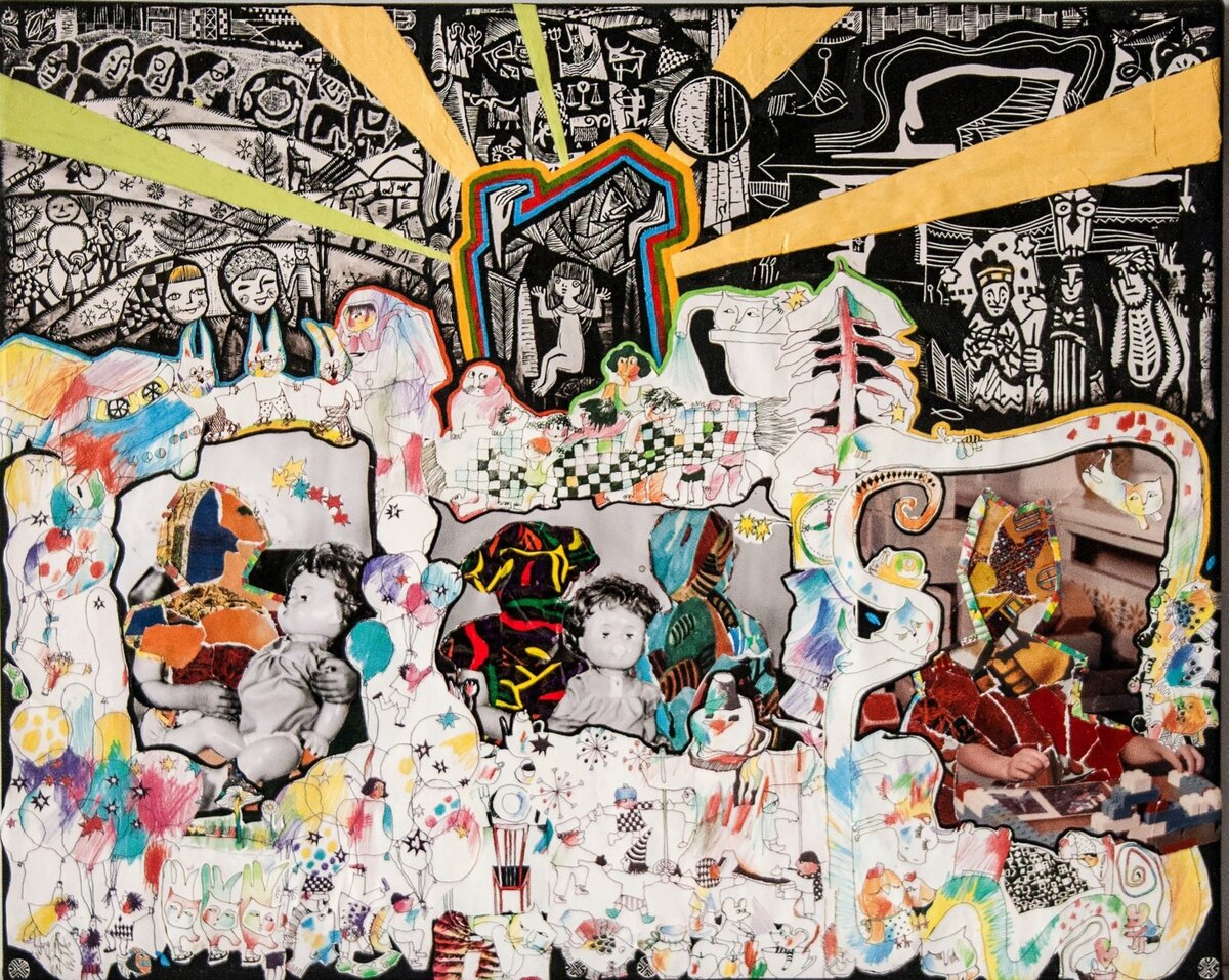 Алина Светкина, Семен Шипилов День рождения. 40х50 х.м. 2021