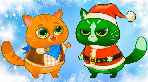 Суровый КОТИК БУБУ #78. Зелёный Кот Гриша Портит Новый Год.