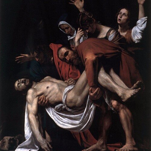 Караваджо, Снятие с креста, 1602, Музеи Ватикана, Ватикан.