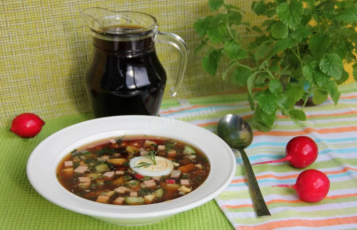 Квас вполне можно назвать напитком сезонным, т.к.-5