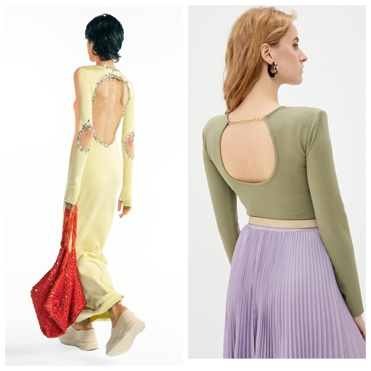 Тренд на вырез на спине. Givenchy /  бренд miss Gabby lamoda 