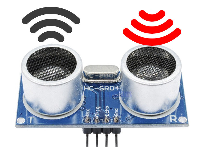 Принцип действия датчика HC-SR04